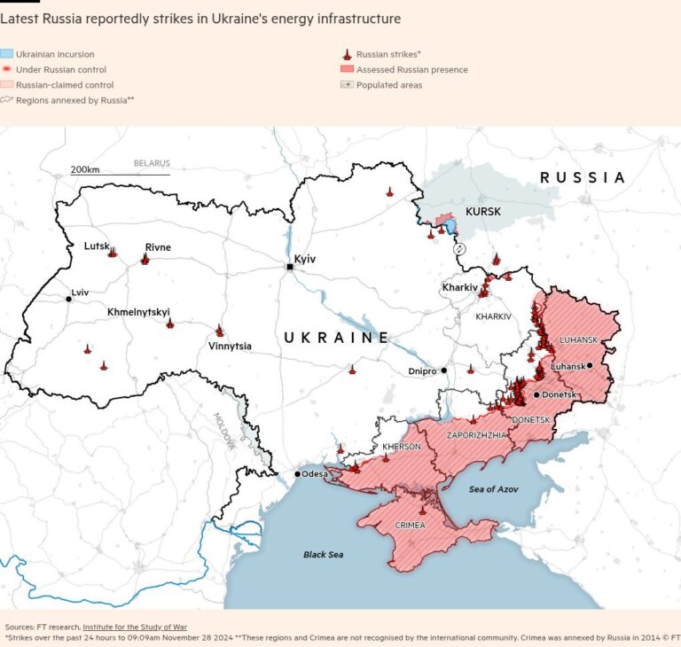 Россия использует кассетные боеприпасы, чтобы лишить Украину власти