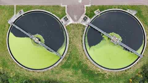 Очистные сооружения Deephams компании Thames Water в Лондоне