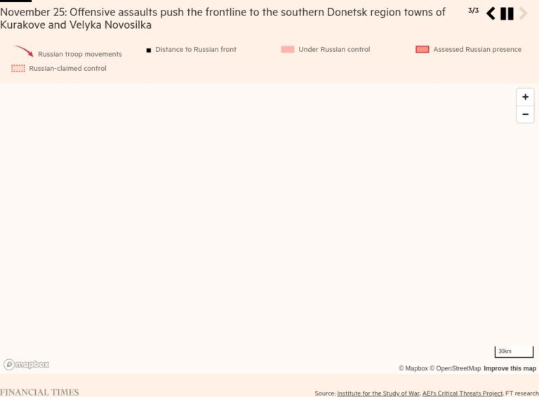 Разрозненные укрепления Украины помогают России продвигаться вперед