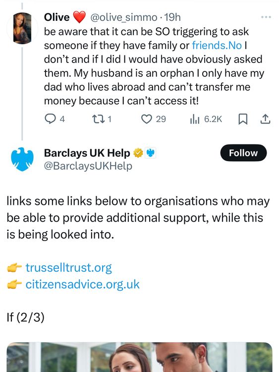 Barclays предлагает клиентам связаться с друзьями и семьей или продовольственными банками после того, как он сбой | Великобритания новости