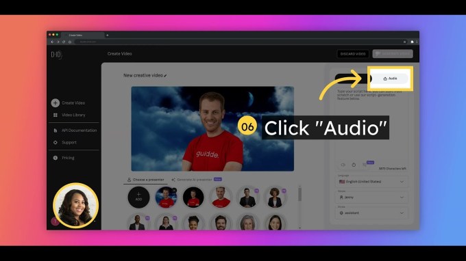Guidde TAPS AI, чтобы помочь создать программное обучение видео