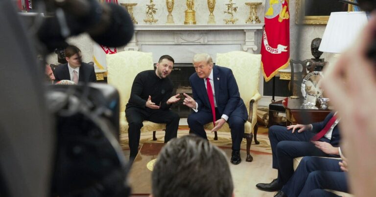 Смотреть напряженную встречу Зеленски и Трампа в Овальном кабинете, чтобы обсудить сделку Украины Минералы