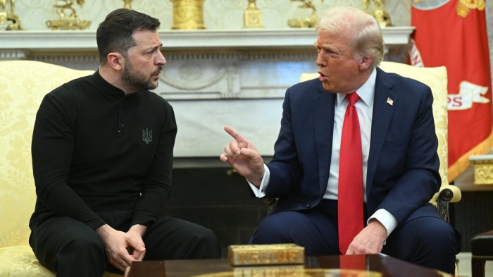 Трамп сокращает короткую встречу Zelenskyy после Fiery Белого дома Clash