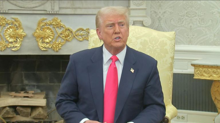 Скай Стивен Мерфи спрашивает Дональда Трампа, планирует ли он поставить тарифы на европейские автомобили.