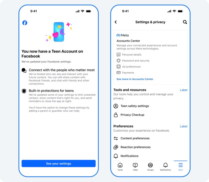 Meta представляет ограниченные аккаунты для подростков в Facebook и Messenger