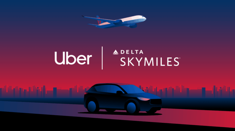 Клиенты Uber теперь могут зарабатывать Delta Skymiles от поездок или доставки