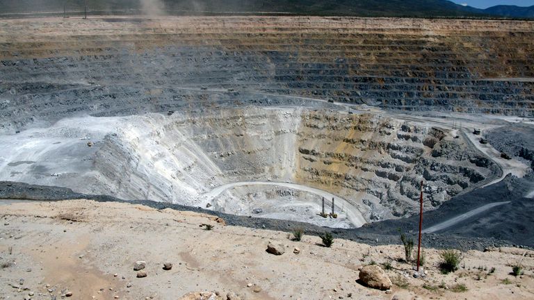 Вид на открытую золотую руднику Goldcorp в Пенаскито, Мексика. PIC: Reuters 