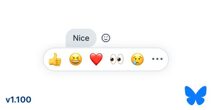 Последнее обновление Bluesky добавляет реакции в чате и страницу «Исследование», аналогично x