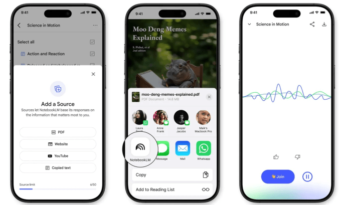Приложения Google NoteBooklm Android и iOS доступны для предварительного заказа