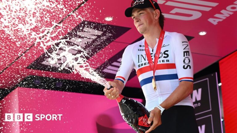 Джиро д'Италия 2025: Джош Тарлинг выигрывает первый тур Grand Tour, когда Primoz Roglic берет лидерство на второй сцене