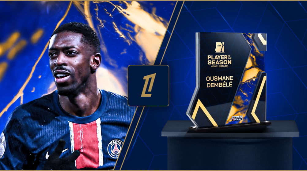 Более 62% голосов - Усмане Дембеле из PSG Storms для TM Ligue 1 Season Более 62% голосов - Усмане Дембеле из PSG Storms для TM Ligue 1 Season
