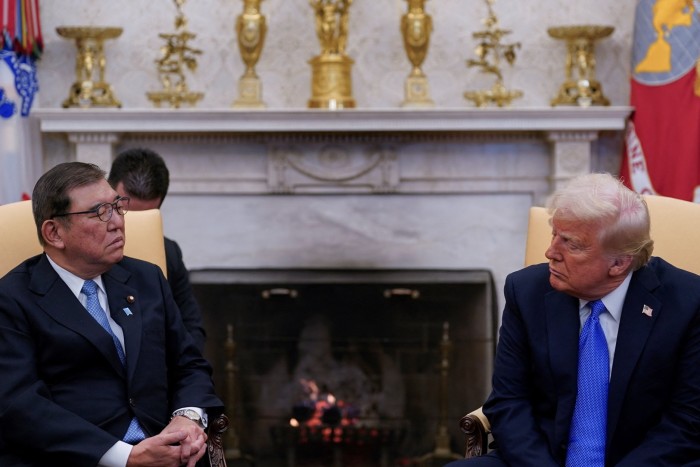 Премьер -министр Японии Шигеру Ишаба и президент США Дональд Трамп
