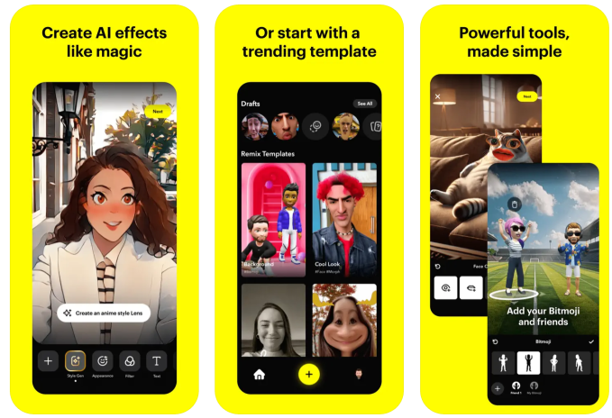 SNAP LANSTS LINS Studio IOS и веб -приложения для создания AR -объективов с помощью ИИ и простых инструментов