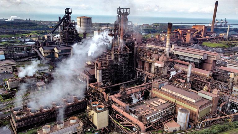 Tata Steel Port Talbot Steelworks в Южном Уэльсе. Файл фото: PA