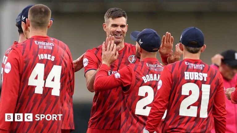 T20 Blast: Джеймс Андерсон звезд в Ланкашире, Нортанцы страдают первой потерей