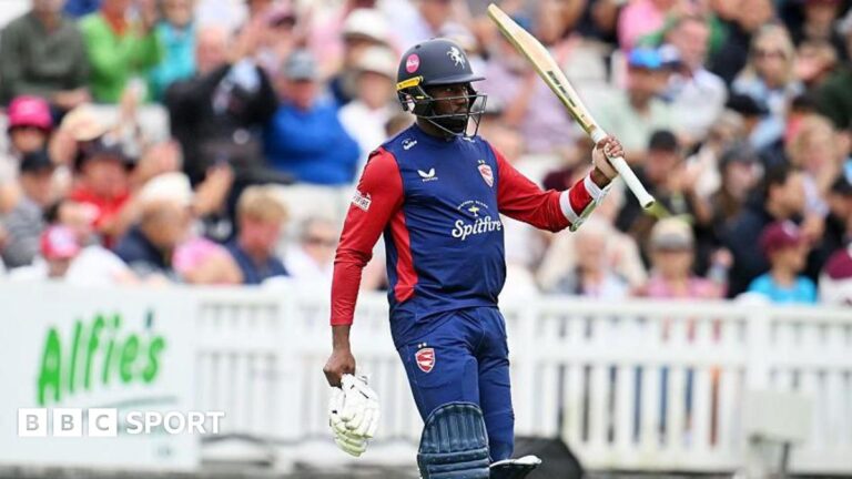 Мужской T20 Blast: Кент победил Сомерсет, когда Глостершир снова проиграет