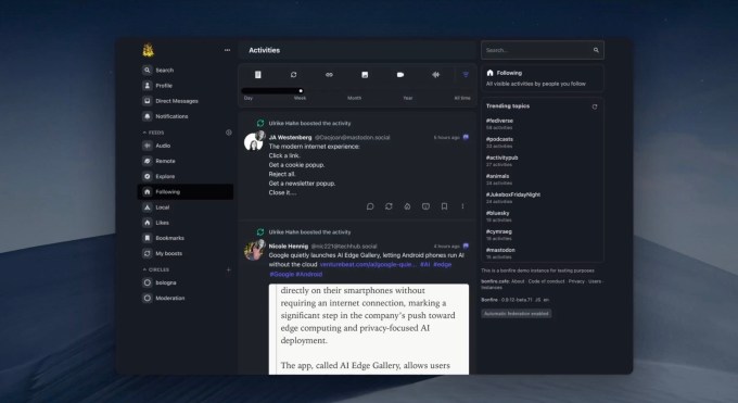 Новое программное обеспечение Bonfire позволяет пользователям создавать свои собственные социальные сообщества, свободные от управления платформой