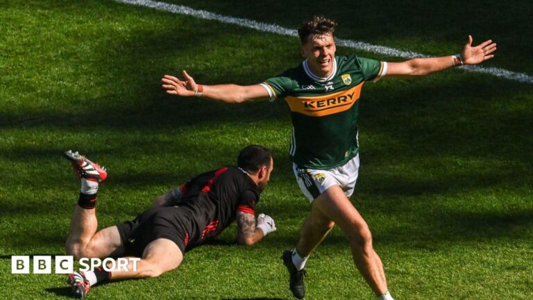 GAA All-Ireland SFC 2025: Керри 1-20 Тайрон 0-17-Дэвид Клиффорд, вдохновленное королевством в финал